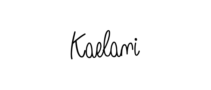 The best way (Angelique-Rose-font-FFP) to make a short signature is to pick only two or three words in your name. The name Kaelani include a total of six letters. For converting this name. Kaelani signature style 5 images and pictures png