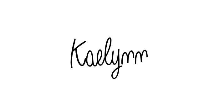 Make a beautiful signature design for name Kaelynn. With this signature (Angelique-Rose-font-FFP) style, you can create a handwritten signature for free. Kaelynn signature style 5 images and pictures png