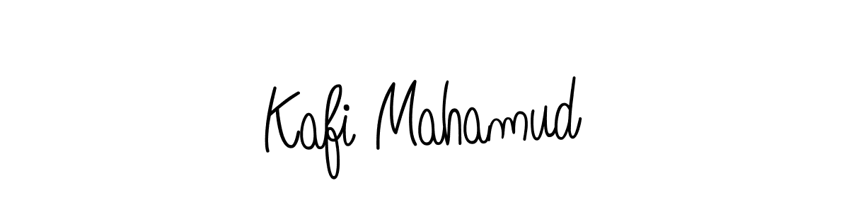 You should practise on your own different ways (Angelique-Rose-font-FFP) to write your name (Kafi Mahamud) in signature. don't let someone else do it for you. Kafi Mahamud signature style 5 images and pictures png