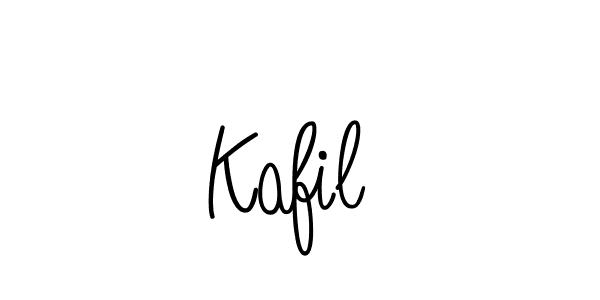 Use a signature maker to create a handwritten signature online. With this signature software, you can design (Angelique-Rose-font-FFP) your own signature for name Kafil . Kafil  signature style 5 images and pictures png