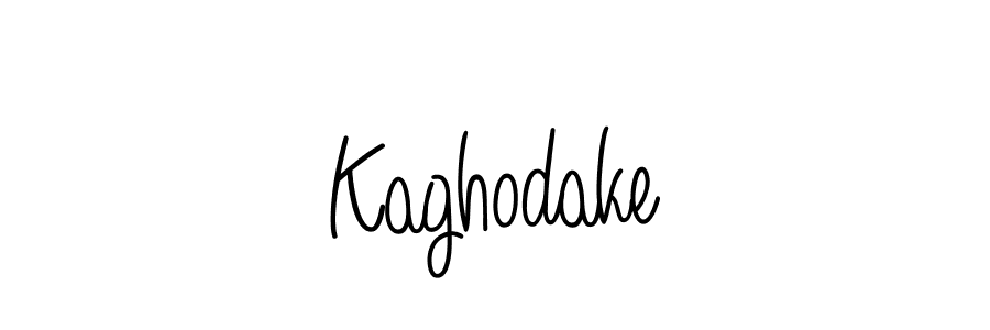 Use a signature maker to create a handwritten signature online. With this signature software, you can design (Angelique-Rose-font-FFP) your own signature for name Kaghodake. Kaghodake signature style 5 images and pictures png