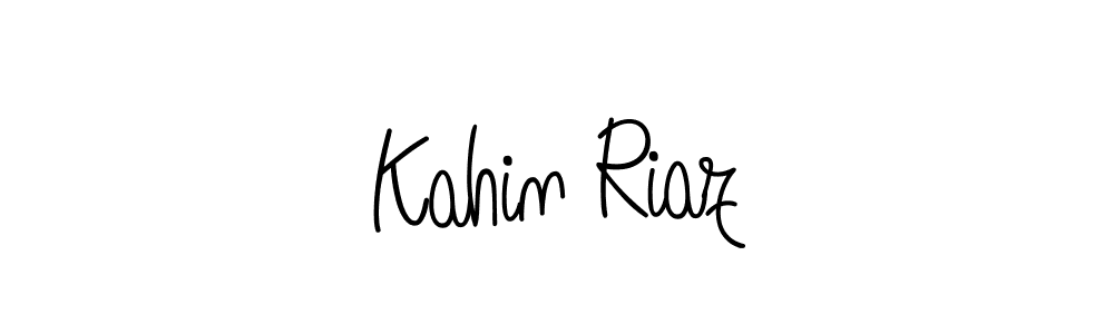 How to Draw Kahin Riaz signature style? Angelique-Rose-font-FFP is a latest design signature styles for name Kahin Riaz. Kahin Riaz signature style 5 images and pictures png