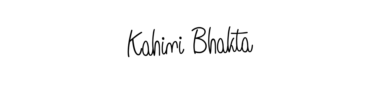 Design your own signature with our free online signature maker. With this signature software, you can create a handwritten (Angelique-Rose-font-FFP) signature for name Kahini Bhakta. Kahini Bhakta signature style 5 images and pictures png