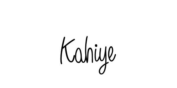 The best way (Angelique-Rose-font-FFP) to make a short signature is to pick only two or three words in your name. The name Kahiye include a total of six letters. For converting this name. Kahiye signature style 5 images and pictures png