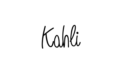 The best way (Angelique-Rose-font-FFP) to make a short signature is to pick only two or three words in your name. The name Kahli include a total of six letters. For converting this name. Kahli signature style 5 images and pictures png