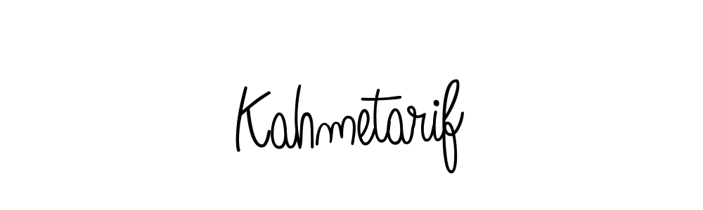 You should practise on your own different ways (Angelique-Rose-font-FFP) to write your name (Kahmetarif) in signature. don't let someone else do it for you. Kahmetarif signature style 5 images and pictures png