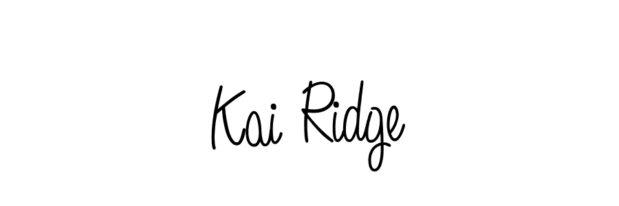 How to make Kai Ridge name signature. Use Angelique-Rose-font-FFP style for creating short signs online. This is the latest handwritten sign. Kai Ridge signature style 5 images and pictures png