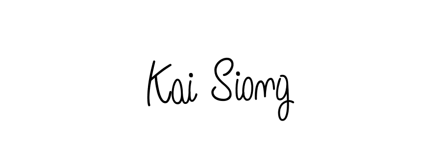 if you are searching for the best signature style for your name Kai Siong. so please give up your signature search. here we have designed multiple signature styles  using Angelique-Rose-font-FFP. Kai Siong signature style 5 images and pictures png