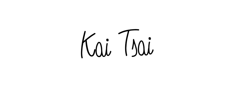 Make a beautiful signature design for name Kai Tsai. With this signature (Angelique-Rose-font-FFP) style, you can create a handwritten signature for free. Kai Tsai signature style 5 images and pictures png