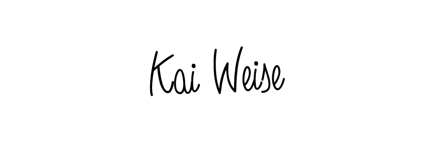 Angelique-Rose-font-FFP is a professional signature style that is perfect for those who want to add a touch of class to their signature. It is also a great choice for those who want to make their signature more unique. Get Kai Weise name to fancy signature for free. Kai Weise signature style 5 images and pictures png