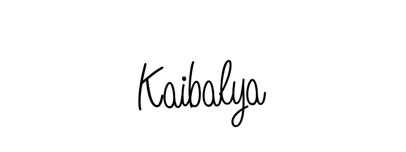 Use a signature maker to create a handwritten signature online. With this signature software, you can design (Angelique-Rose-font-FFP) your own signature for name Kaibalya. Kaibalya signature style 5 images and pictures png