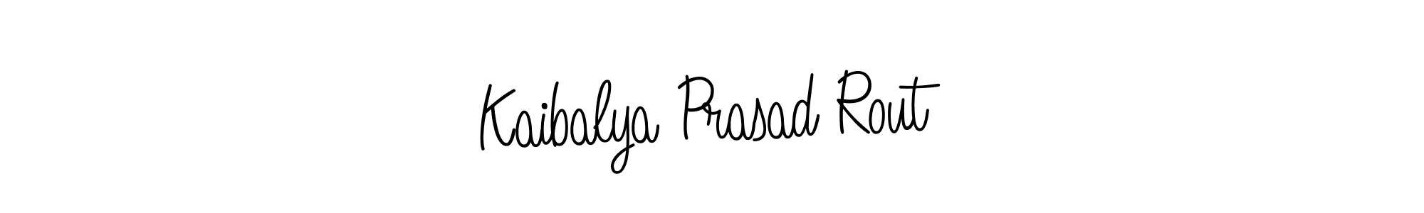 Make a beautiful signature design for name Kaibalya Prasad Rout. With this signature (Angelique-Rose-font-FFP) style, you can create a handwritten signature for free. Kaibalya Prasad Rout signature style 5 images and pictures png