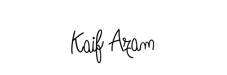Design your own signature with our free online signature maker. With this signature software, you can create a handwritten (Angelique-Rose-font-FFP) signature for name Kaif Azam. Kaif Azam signature style 5 images and pictures png