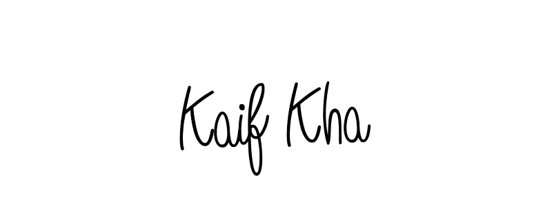 How to make Kaif Kha signature? Angelique-Rose-font-FFP is a professional autograph style. Create handwritten signature for Kaif Kha name. Kaif Kha signature style 5 images and pictures png