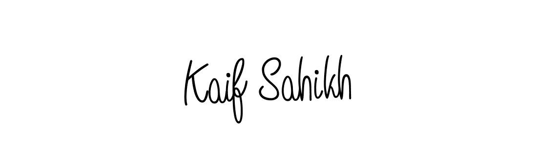 Create a beautiful signature design for name Kaif Sahikh. With this signature (Angelique-Rose-font-FFP) fonts, you can make a handwritten signature for free. Kaif Sahikh signature style 5 images and pictures png