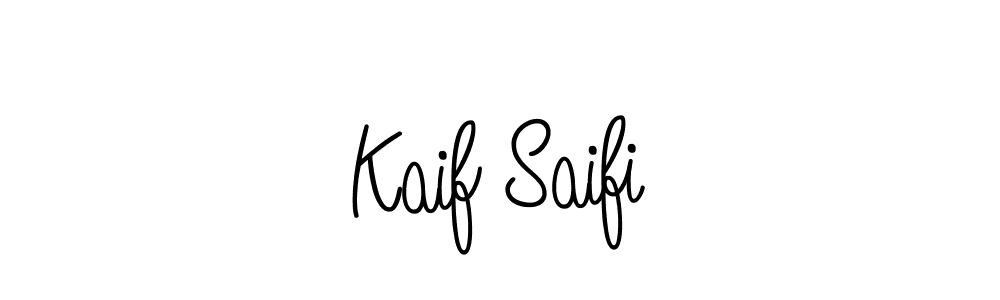 Design your own signature with our free online signature maker. With this signature software, you can create a handwritten (Angelique-Rose-font-FFP) signature for name Kaif Saifi. Kaif Saifi signature style 5 images and pictures png