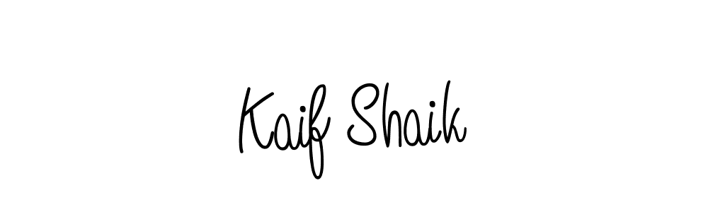 How to make Kaif Shaik name signature. Use Angelique-Rose-font-FFP style for creating short signs online. This is the latest handwritten sign. Kaif Shaik signature style 5 images and pictures png