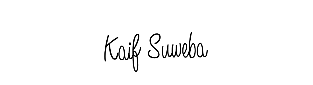 Also we have Kaif Suweba name is the best signature style. Create professional handwritten signature collection using Angelique-Rose-font-FFP autograph style. Kaif Suweba signature style 5 images and pictures png