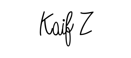 Elevate your brand with a stunning Kaif Z eSignature. The Angelique-Rose-font-FFP style provides a balanced, flowing aesthetic for everyday signing. Kaif Z signature style 5 images and pictures png