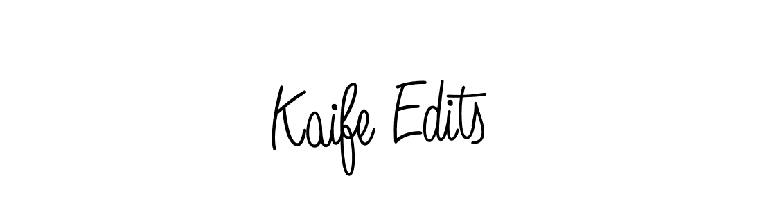 The best way (Angelique-Rose-font-FFP) to make a short signature is to pick only two or three words in your name. The name Kaife Edits include a total of six letters. For converting this name. Kaife Edits signature style 5 images and pictures png