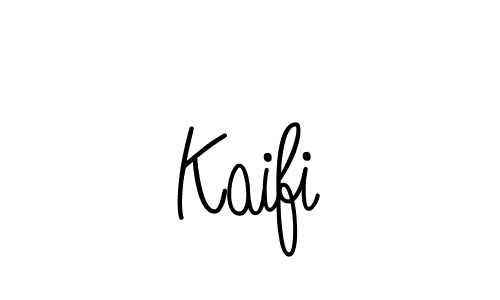 How to make Kaifi name signature. Use Angelique-Rose-font-FFP style for creating short signs online. This is the latest handwritten sign. Kaifi signature style 5 images and pictures png