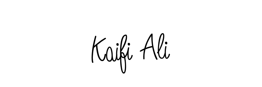 Also we have Kaifi Ali name is the best signature style. Create professional handwritten signature collection using Angelique-Rose-font-FFP autograph style. Kaifi Ali signature style 5 images and pictures png