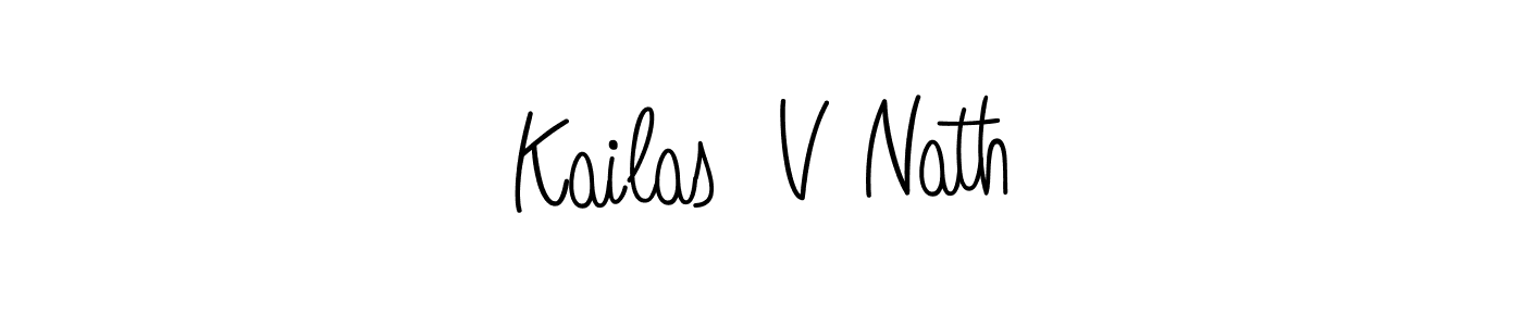 Once you've used our free online signature maker to create your best signature Angelique-Rose-font-FFP style, it's time to enjoy all of the benefits that Kailas  V Nath name signing documents. Kailas  V Nath signature style 5 images and pictures png