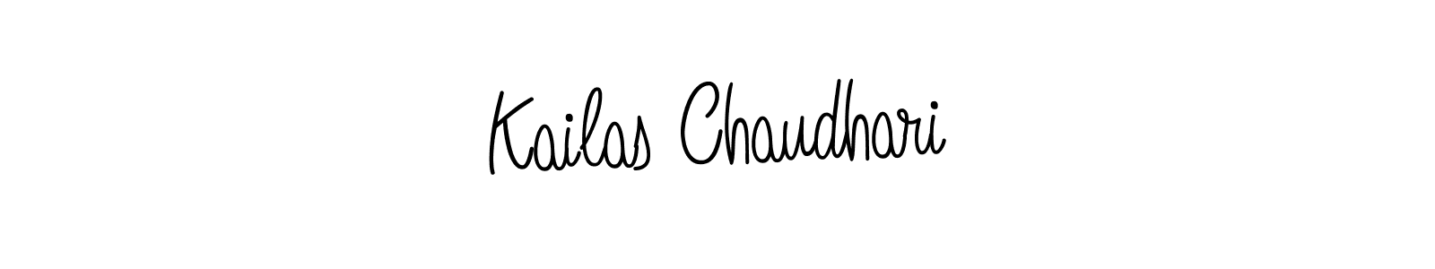 Make a short Kailas Chaudhari signature style. Manage your documents anywhere anytime using Angelique-Rose-font-FFP. Create and add eSignatures, submit forms, share and send files easily. Kailas Chaudhari signature style 5 images and pictures png