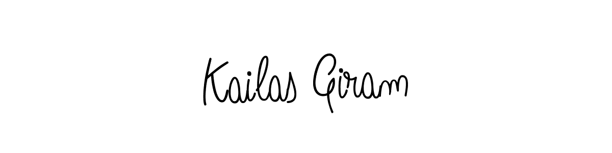 Angelique-Rose-font-FFP is a professional signature style that is perfect for those who want to add a touch of class to their signature. It is also a great choice for those who want to make their signature more unique. Get Kailas Giram name to fancy signature for free. Kailas Giram signature style 5 images and pictures png