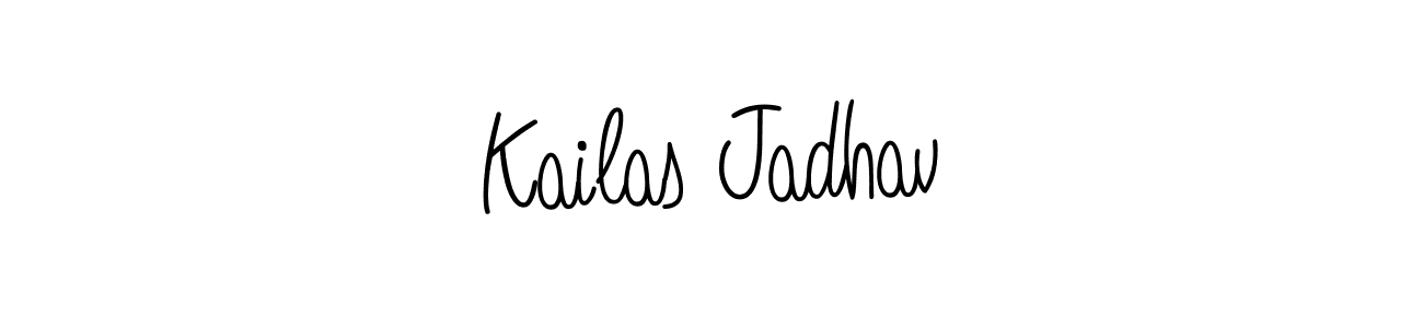 How to Draw Kailas Jadhav signature style? Angelique-Rose-font-FFP is a latest design signature styles for name Kailas Jadhav. Kailas Jadhav signature style 5 images and pictures png