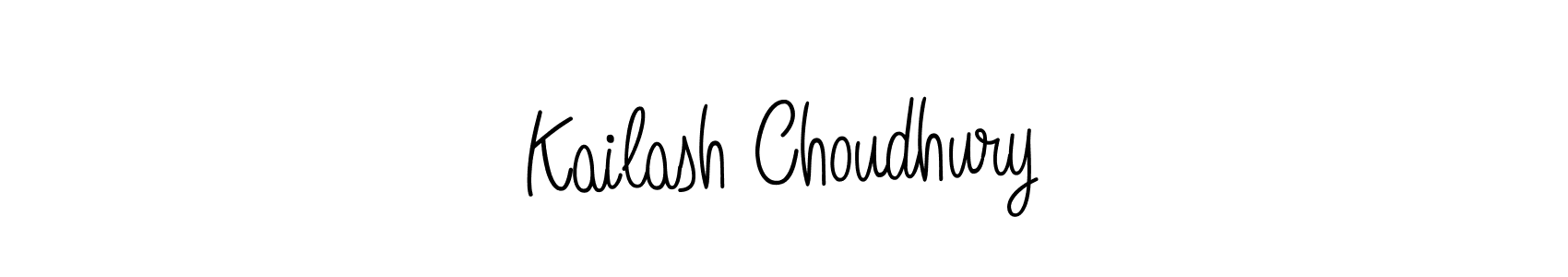 Kailash Choudhury stylish signature style. Best Handwritten Sign (Angelique-Rose-font-FFP) for my name. Handwritten Signature Collection Ideas for my name Kailash Choudhury. Kailash Choudhury signature style 5 images and pictures png