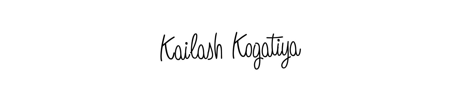 Also we have Kailash Kogatiya name is the best signature style. Create professional handwritten signature collection using Angelique-Rose-font-FFP autograph style. Kailash Kogatiya signature style 5 images and pictures png