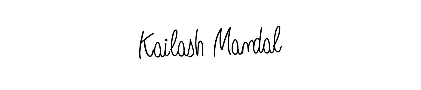 Create a beautiful signature design for name Kailash Mandal. With this signature (Angelique-Rose-font-FFP) fonts, you can make a handwritten signature for free. Kailash Mandal signature style 5 images and pictures png