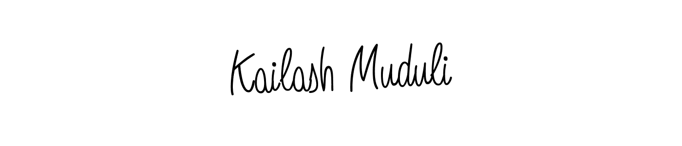 Make a short Kailash Muduli signature style. Manage your documents anywhere anytime using Angelique-Rose-font-FFP. Create and add eSignatures, submit forms, share and send files easily. Kailash Muduli signature style 5 images and pictures png