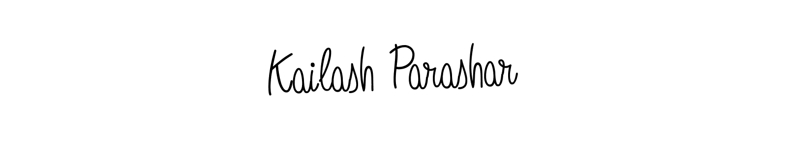 How to make Kailash Parashar name signature. Use Angelique-Rose-font-FFP style for creating short signs online. This is the latest handwritten sign. Kailash Parashar signature style 5 images and pictures png