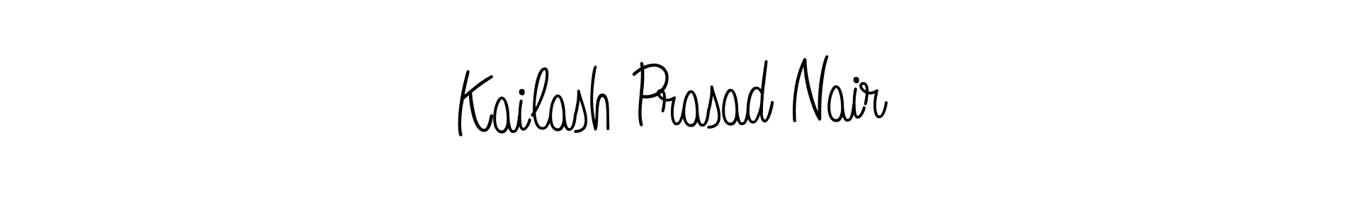 Check out images of Autograph of Kailash Prasad Nair name. Actor Kailash Prasad Nair Signature Style. Angelique-Rose-font-FFP is a professional sign style online. Kailash Prasad Nair signature style 5 images and pictures png