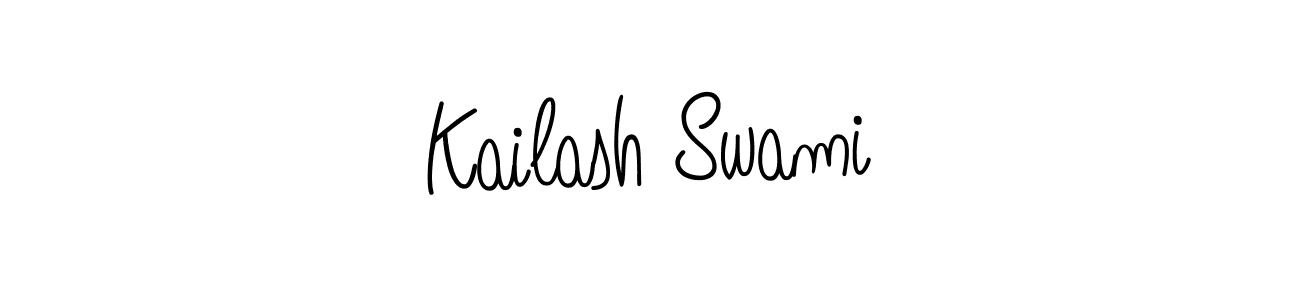if you are searching for the best signature style for your name Kailash Swami. so please give up your signature search. here we have designed multiple signature styles  using Angelique-Rose-font-FFP. Kailash Swami signature style 5 images and pictures png