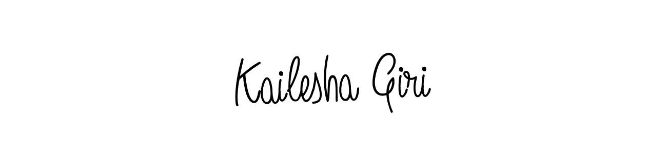 The best way (Angelique-Rose-font-FFP) to make a short signature is to pick only two or three words in your name. The name Kailesha Giri include a total of six letters. For converting this name. Kailesha Giri signature style 5 images and pictures png