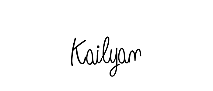 Design your own signature with our free online signature maker. With this signature software, you can create a handwritten (Angelique-Rose-font-FFP) signature for name Kailyan. Kailyan signature style 5 images and pictures png