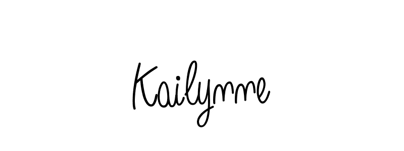 Use a signature maker to create a handwritten signature online. With this signature software, you can design (Angelique-Rose-font-FFP) your own signature for name Kailynne. Kailynne signature style 5 images and pictures png
