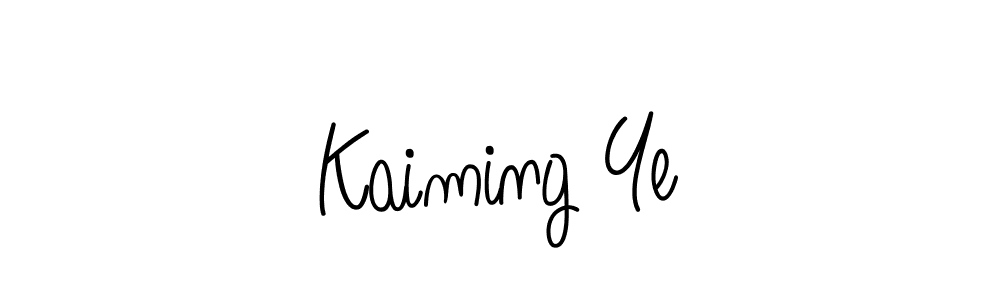 How to make Kaiming Ye name signature. Use Angelique-Rose-font-FFP style for creating short signs online. This is the latest handwritten sign. Kaiming Ye signature style 5 images and pictures png