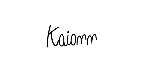 How to Draw Kaionn signature style? Angelique-Rose-font-FFP is a latest design signature styles for name Kaionn. Kaionn signature style 5 images and pictures png