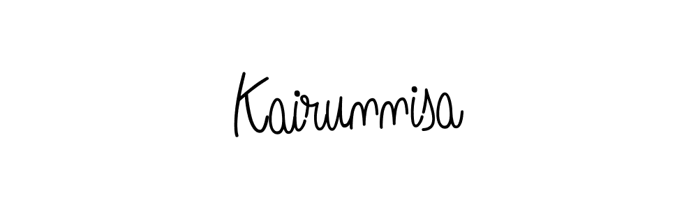 The best way (Angelique-Rose-font-FFP) to make a short signature is to pick only two or three words in your name. The name Kairunnisa include a total of six letters. For converting this name. Kairunnisa signature style 5 images and pictures png