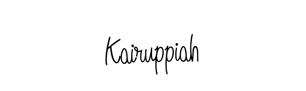 Make a beautiful signature design for name Kairuppiah. With this signature (Angelique-Rose-font-FFP) style, you can create a handwritten signature for free. Kairuppiah signature style 5 images and pictures png