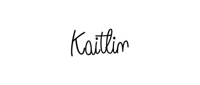 Make a beautiful signature design for name Kaitlin. With this signature (Angelique-Rose-font-FFP) style, you can create a handwritten signature for free. Kaitlin signature style 5 images and pictures png