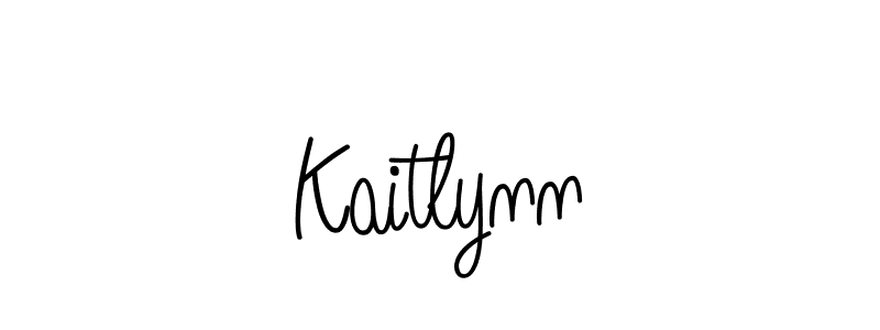 Design your own signature with our free online signature maker. With this signature software, you can create a handwritten (Angelique-Rose-font-FFP) signature for name Kaitlynn. Kaitlynn signature style 5 images and pictures png