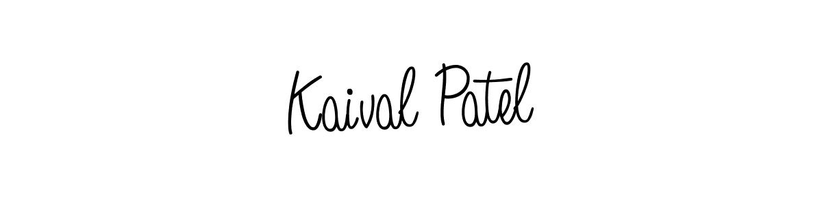 How to make Kaival Patel name signature. Use Angelique-Rose-font-FFP style for creating short signs online. This is the latest handwritten sign. Kaival Patel signature style 5 images and pictures png