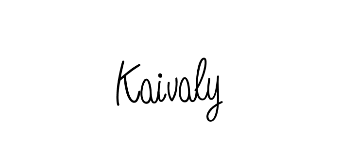 Create a beautiful signature design for name Kaivaly. With this signature (Angelique-Rose-font-FFP) fonts, you can make a handwritten signature for free. Kaivaly signature style 5 images and pictures png