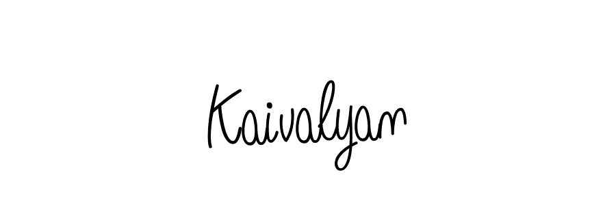 if you are searching for the best signature style for your name Kaivalyan. so please give up your signature search. here we have designed multiple signature styles  using Angelique-Rose-font-FFP. Kaivalyan signature style 5 images and pictures png