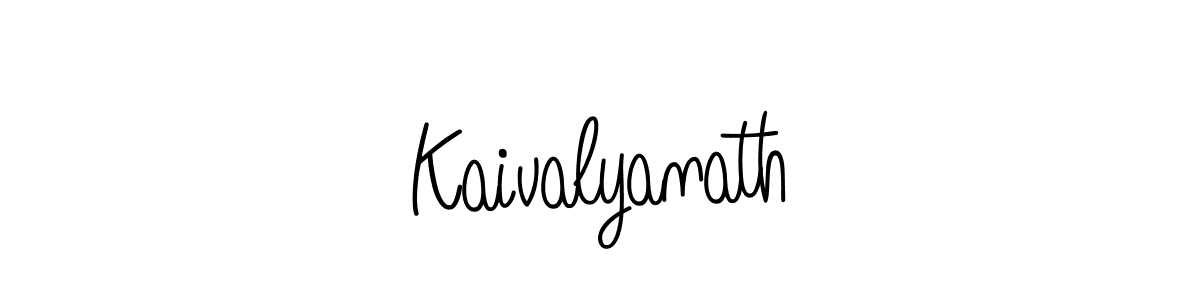 Design your own signature with our free online signature maker. With this signature software, you can create a handwritten (Angelique-Rose-font-FFP) signature for name Kaivalyanath. Kaivalyanath signature style 5 images and pictures png